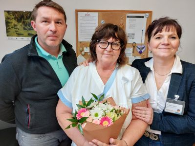 Marie Volková z Nemocnice AGEL Podhorská obdržela vyznamenání Českého červeného kříže za dlouholetou práci